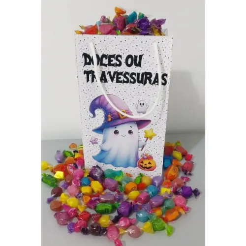 Sacola Personalizada Halloween Pegue e Monte