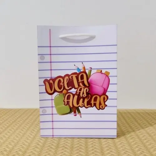 Sacola Volta às Aulas Personalizada Pegue e Monte