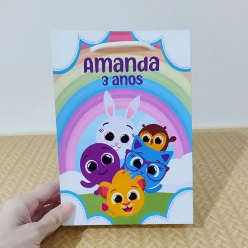 Sacola Bolofofos Personalizada Lembrancinhas Pegue e Monte