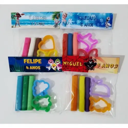 Kit 30 Massinhas com Molde Forminha Personalizada
