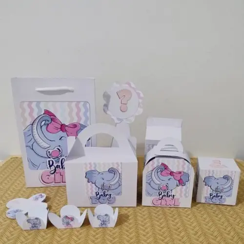Kit Completo Chá Revelação Arca de Noé Personalizados Pegue