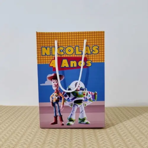 Sacola Toy Story Menino Personalizada Pegue e Monte