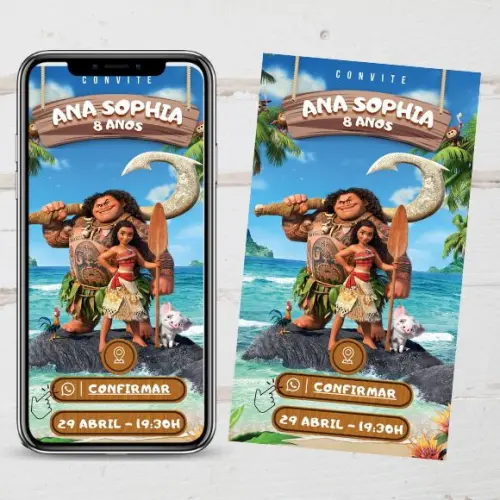 Convite Digital Moana