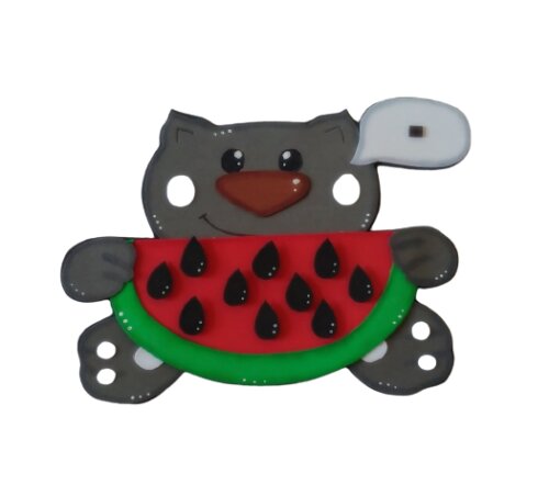 Brinquedo Educativo Artesanal - Contagem com Gatinho Eva