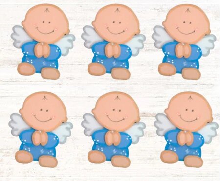 Kit Lembrancinhas Chá de Bebê e Batismo EVA - 50