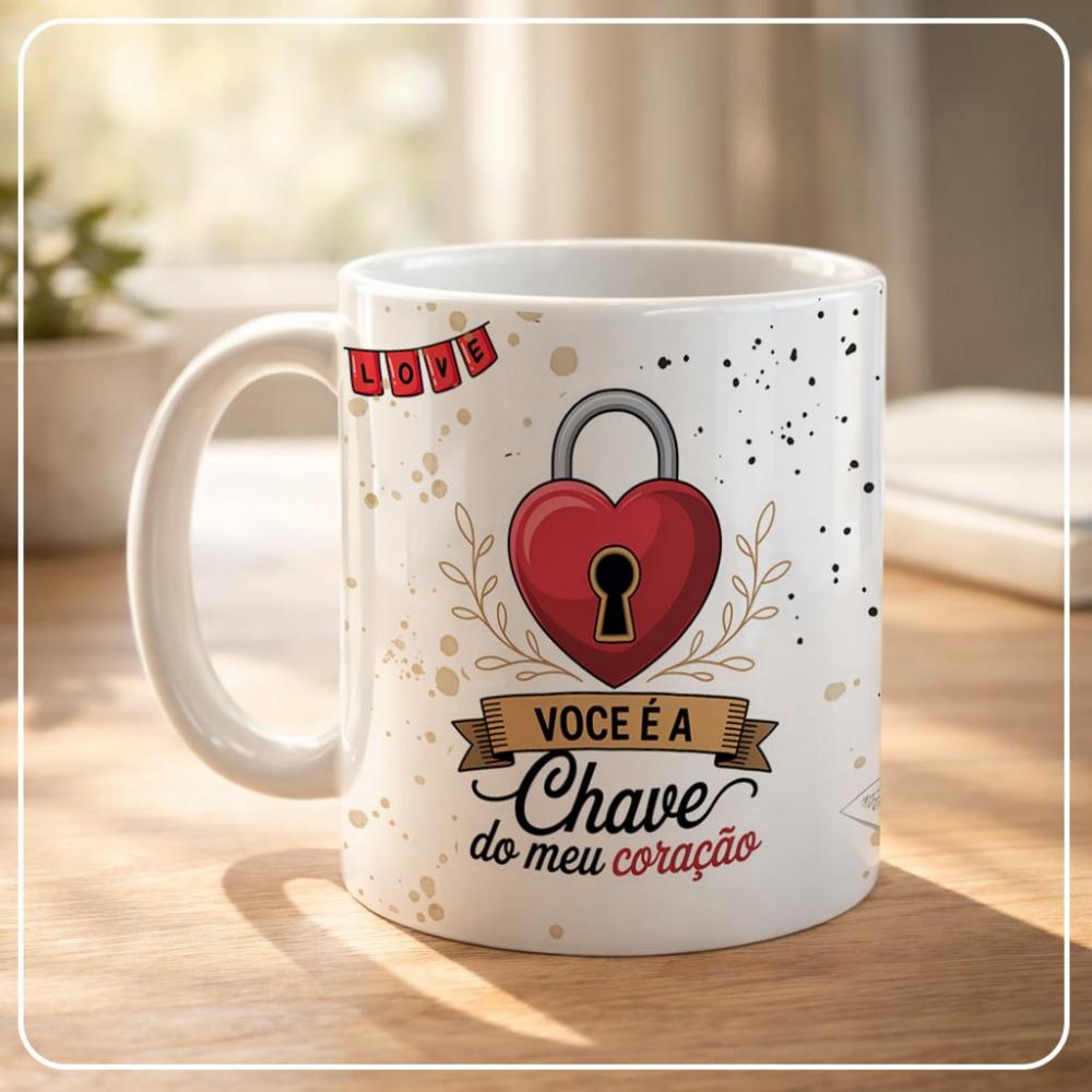 Caneca Porcelana para presentear Dia dos Namorados - Você é a c
