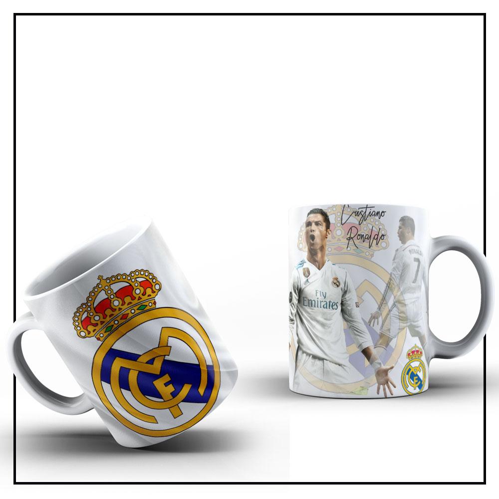 Caneca de Porcelana Futebol Cristiano Ronaldo