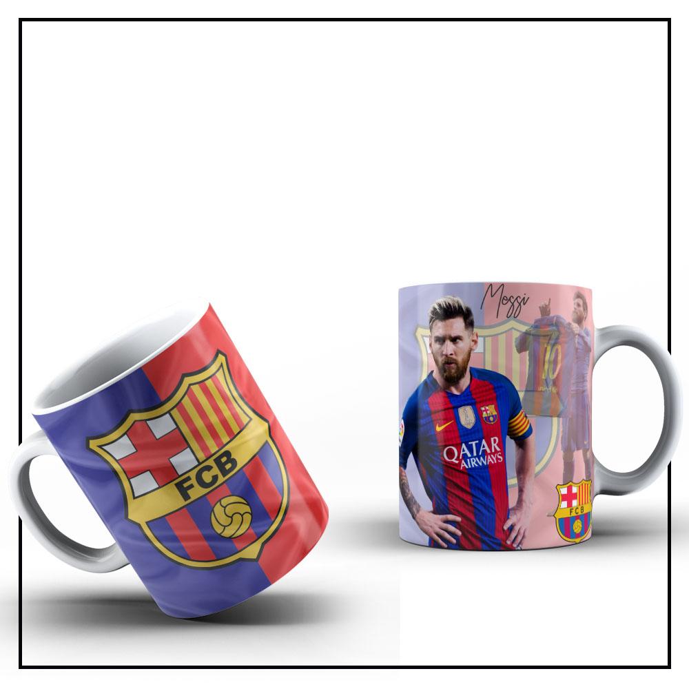 Caneca Porcelana Futebol Lionel Messi