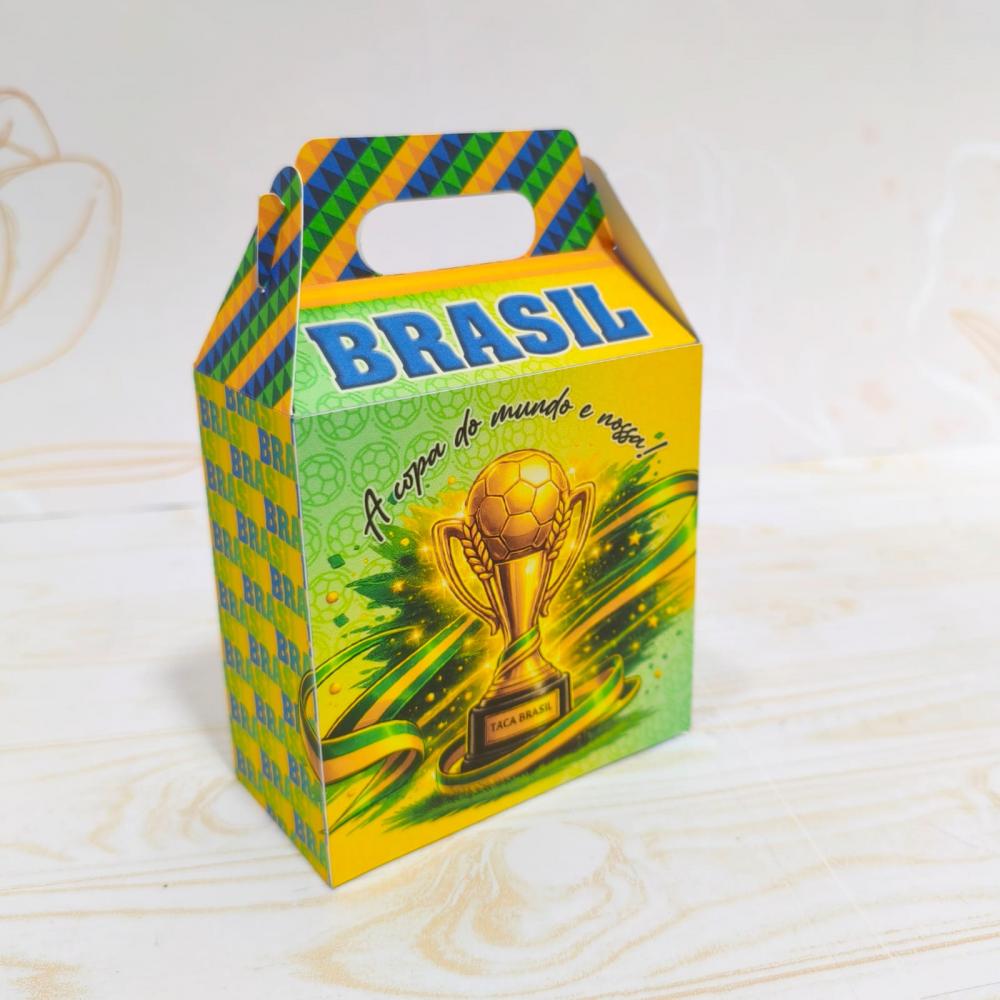 Kit Maletinha do Brasil Futebol - PEGUE E MONTE - Caixinha para l