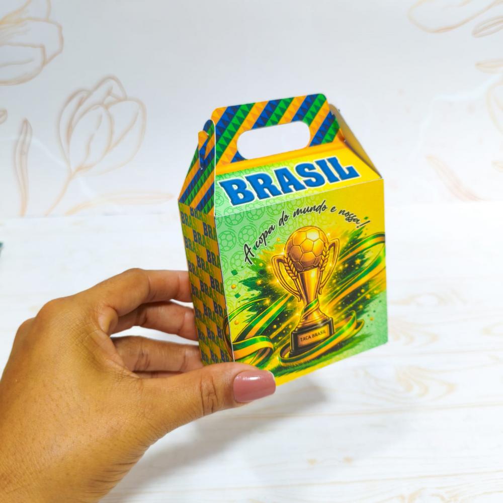 Kit Maletinha do Brasil Futebol - PEGUE E MONTE - Caixinha para l