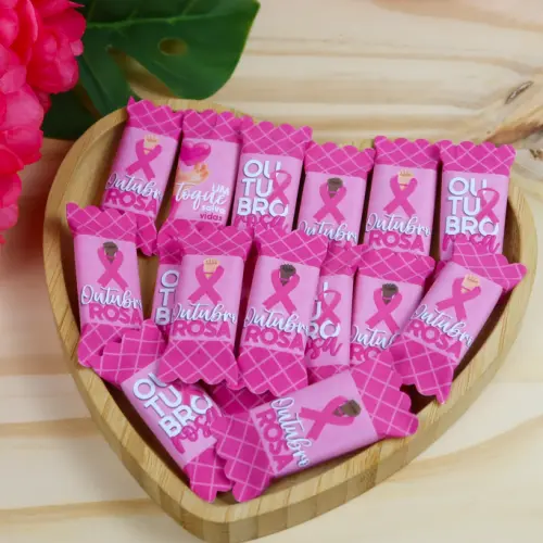 Lembrancinha Balas tema 'Outubro Rosa