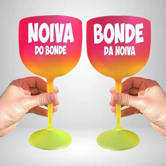 Taça de Gin Degradê Noiva e Bonde da Noiva