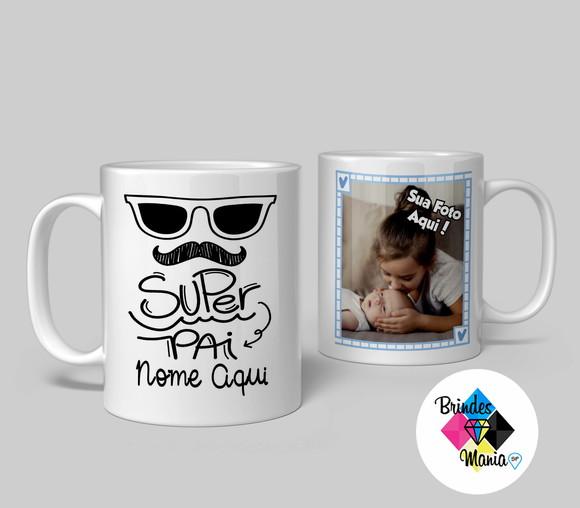 Caneca de Cerâmica Personalizada Super Pai