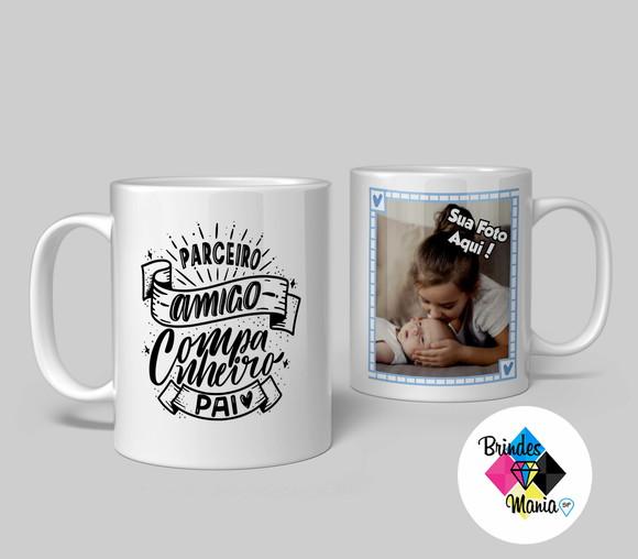 Caneca de Cerâmica Personalizada Pai Parceiro