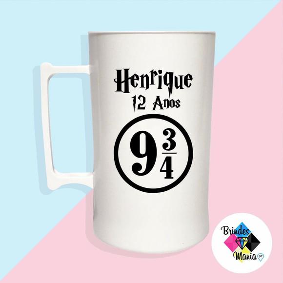 Caneca Acrilica Personalizada 500ml Harry Potter
