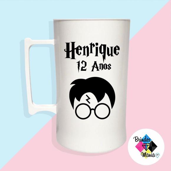 Caneca Acrilica Personalizada 500ml Harry Potter