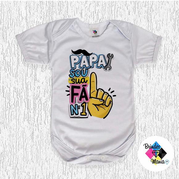Body Bebe Personalizado Papai Sou Seu Fã