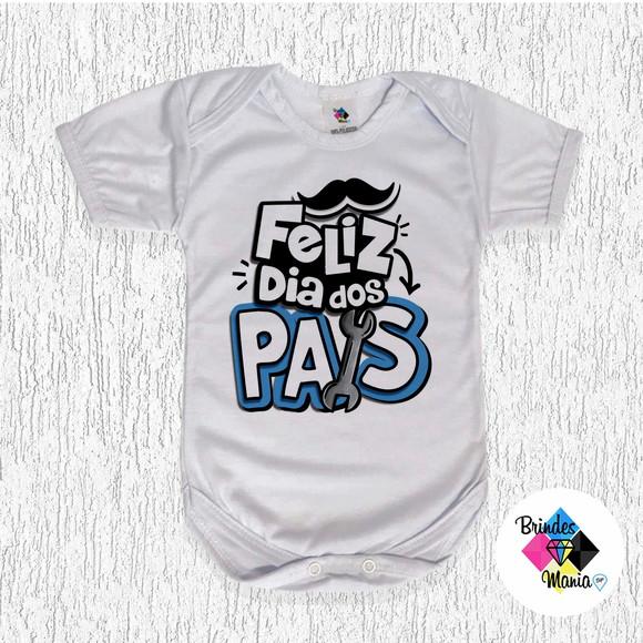 Body Bebe Personalizado Feliz Dia dos Pais