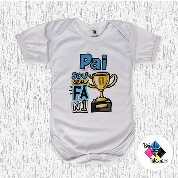 Body Bebe Personalizado Pai Fã Numero 1