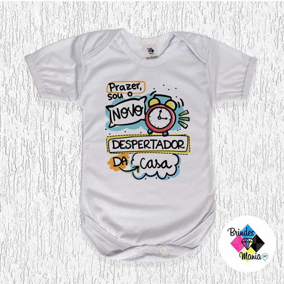 Body Bebe Personalizado Novo Despertador da Casa