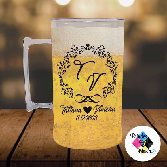 Caneca de Chopp Acrilica 500ml Personalizada Despedida