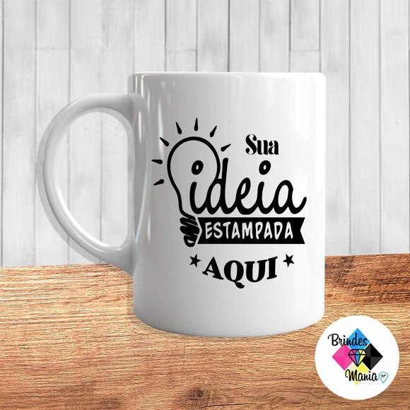 Caneca de Cerâmica Personalizada com a Sua Ideia