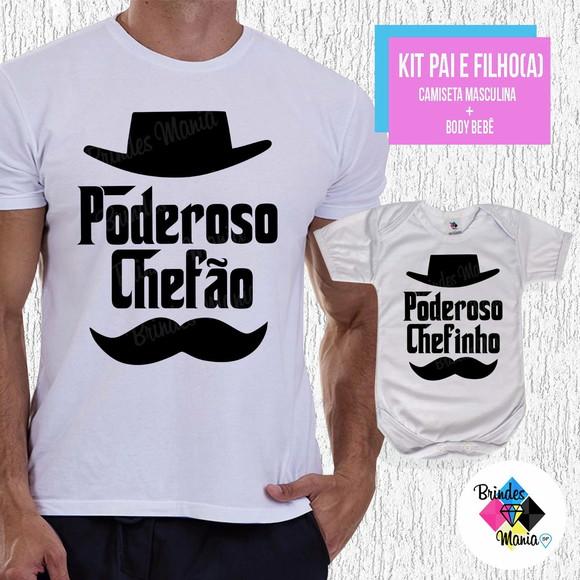 Kit Camiseta Dia dos Pais Poderoso Chefão