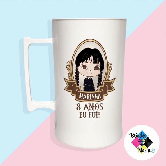 Caneca Acrilica Personalizada Wandinha 500ml