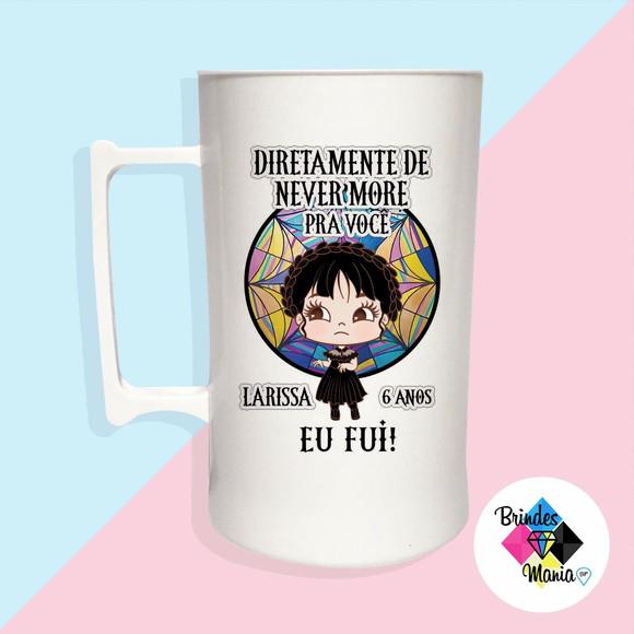 Caneca Acrilica Personalizada Wandinha 500ml