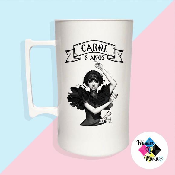Caneca Acrilica Personalizada Wandinha 500ml