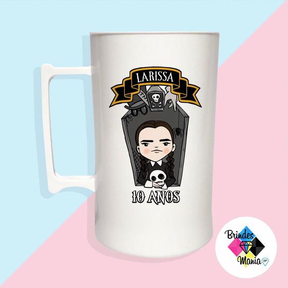 Caneca Acrilica Personalizada Wandinha 500ml