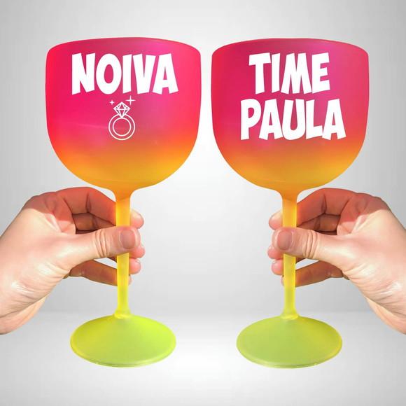 Taça de Gin Degradê Noiva e Time da Noiva