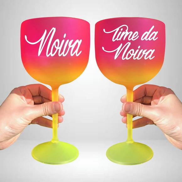 Taça de Gin Degradê Noiva e Time da Noiva