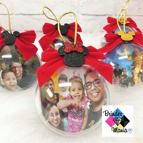 Bolas de Natal Disney Personalizadas com Foto