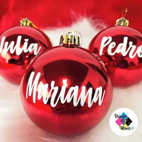 Bolas de Natal Personalizadas com Nome