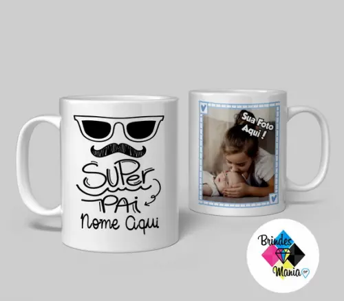 Caneca de Cerâmica Personalizada Super Pai