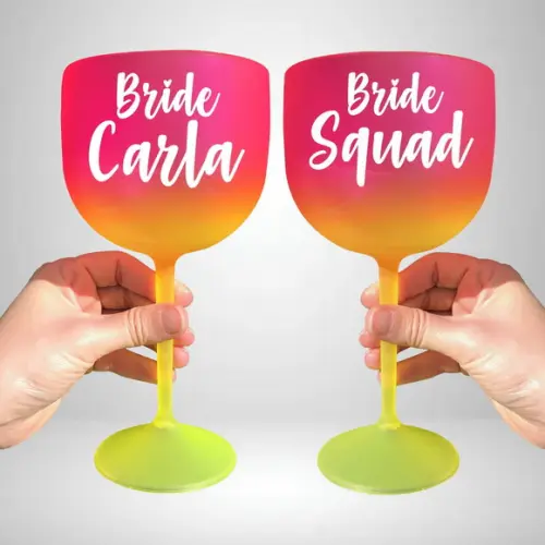 Taça de Gin Degradê Bride e Bride Squad