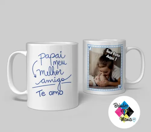 Caneca de Cerâmica Personalizada Papai Melhor Amigo