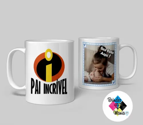 Caneca de Cerâmica Personalizada Feliz Dia dos Pais