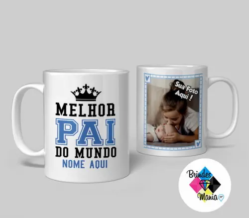 Caneca de Cerâmica Personalizada Melhor Pai do Mundo