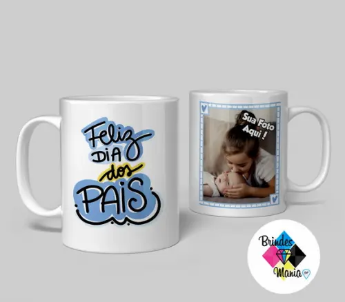 Caneca de Cerâmica Personalizada Feliz Dia dos Pais