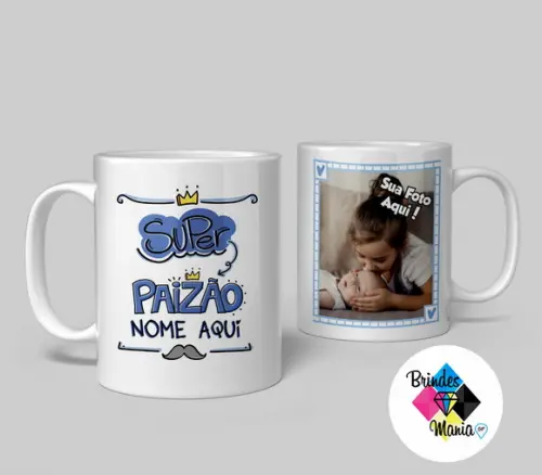 Caneca de Cerâmica Personalizada Super Paizão