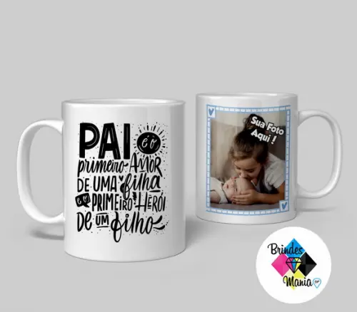 Caneca de Cerâmica Personalizada Pai