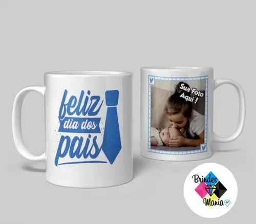 Caneca de Cerâmica Personalizada Feliz Dia dos Pais