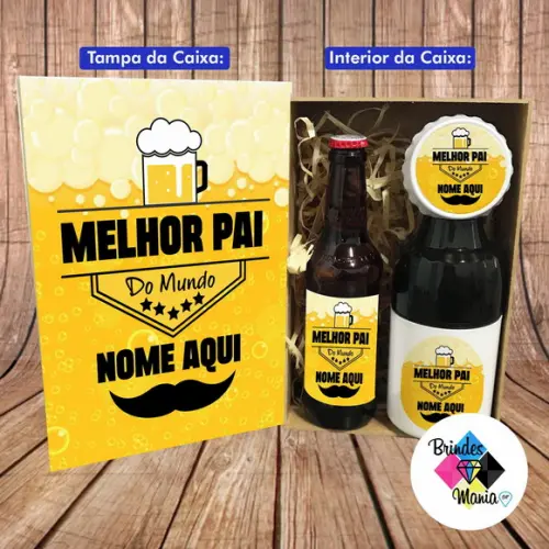 Kit Super Cervejeiro Melhor Pai do Mundo