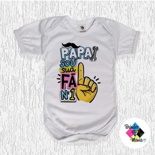 Body Bebe Personalizado Papai Sou Seu Fã