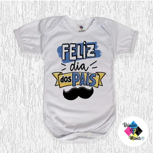 Body Bebe Personalizado Feliz Dia dos Pais