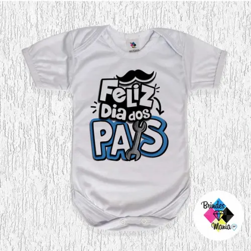 Body Bebe Personalizado Feliz Dia dos Pais
