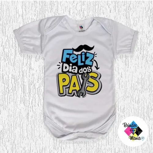 Body Bebe Personalizado Feliz Dia dos Pais