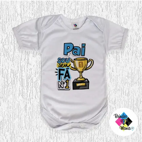Body Bebe Personalizado Pai Fã Numero 1